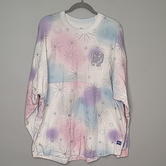 Disney Spirit Jersey 100th anniversary Pastel Tie-Dye long sleeve shirt size XXL - Picture 2 of 12
